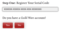 guild wars 2 client asking for serial code